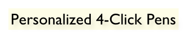 Personalized 4-Click Pens